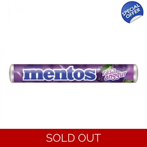 Mentos Grape Chewy Dragees 29g Roll Pack